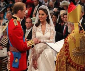 yapboz Prens William ve Kate Middleton, ben istiyorsanız arasında İngiliz Kraliyet Düğünü